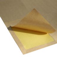 Smeđa kraft naljepnica - 18kom po stranici, zaobljeni kutovi A4, laserski ispis, 63,5x46,6mm