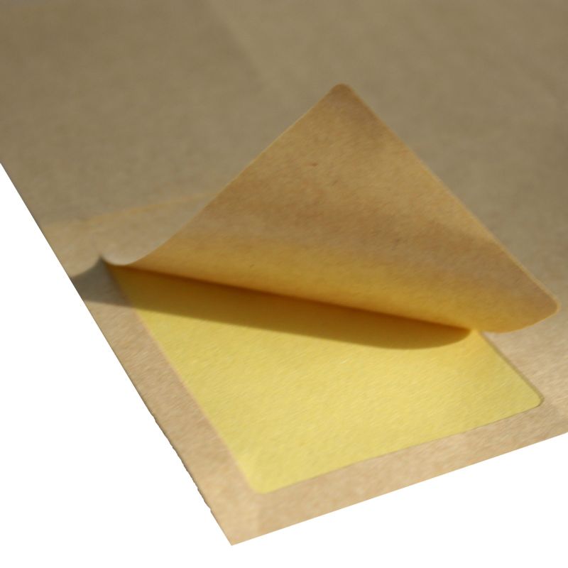 Smeđa kraft naljepnica - 18kom po stranici, zaobljeni kutovi A4, laserski ispis, 63,5x46,6mm