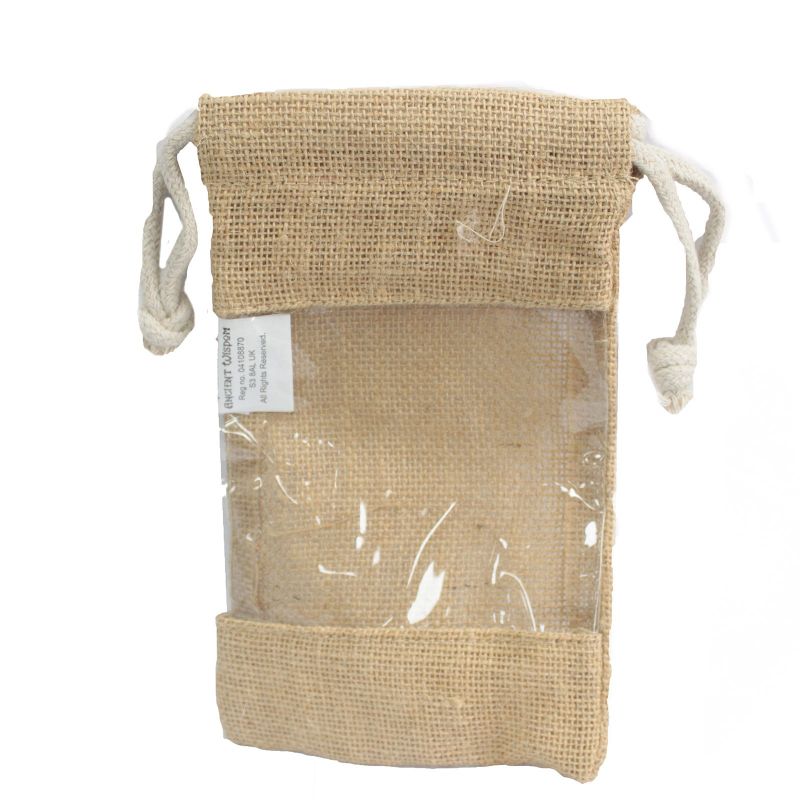 Jutena Vrećica s Prozorom - Srednja - 20x12cm