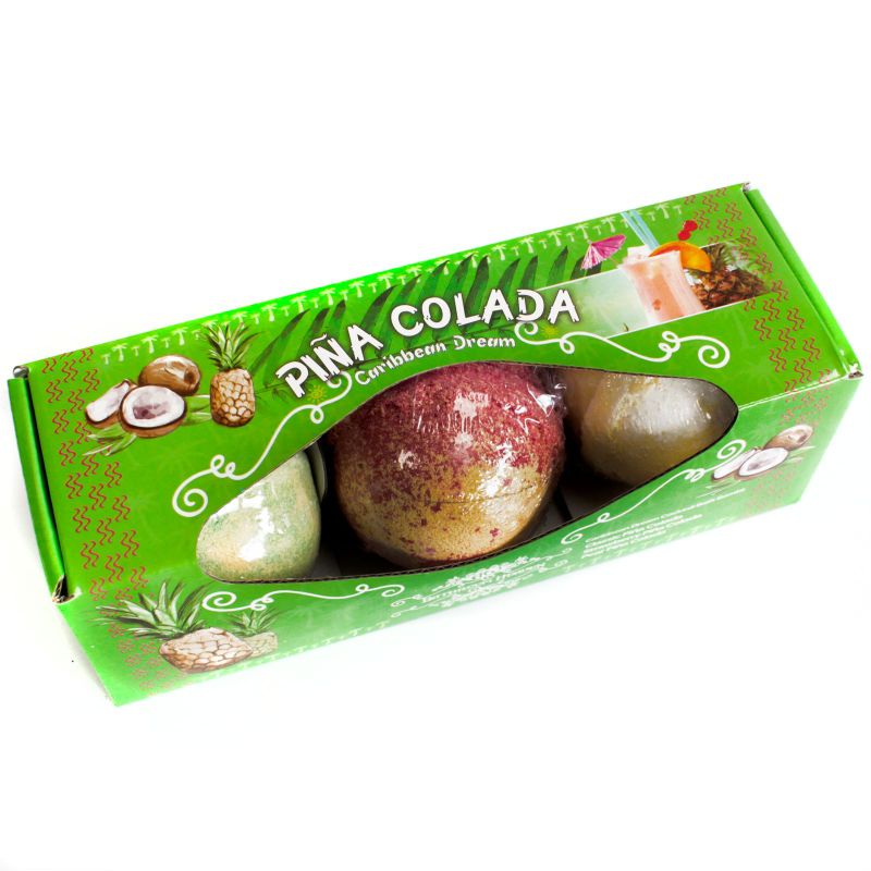 Set od 3 Bombice za Kupanje - Piña Colada