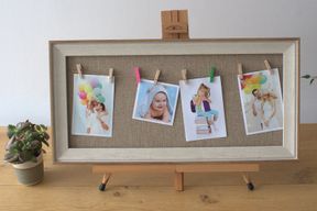 Srednji DIY Okviri za Slike s Kvačicama - Prirodna Juta