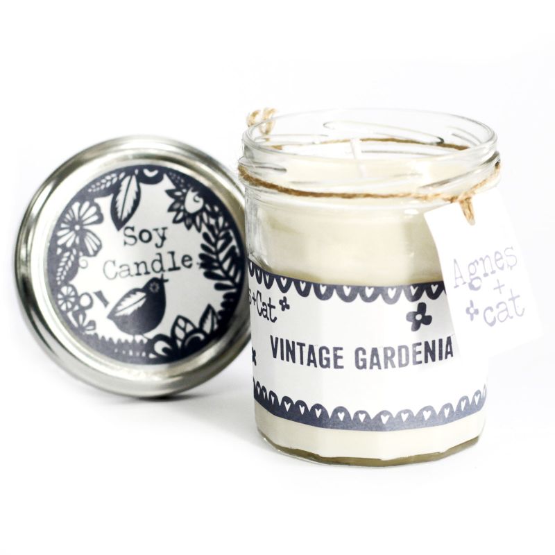 220g Sojina Svijeća u Teglici - Vintage Gardenija
