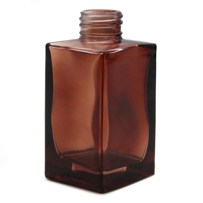 Četvrtasta Visoka Difuzor Bočica - Jantarna - 100 ml