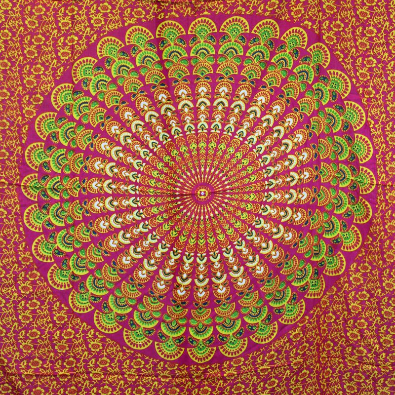 Sarong Mandala - Rubin i Limeta