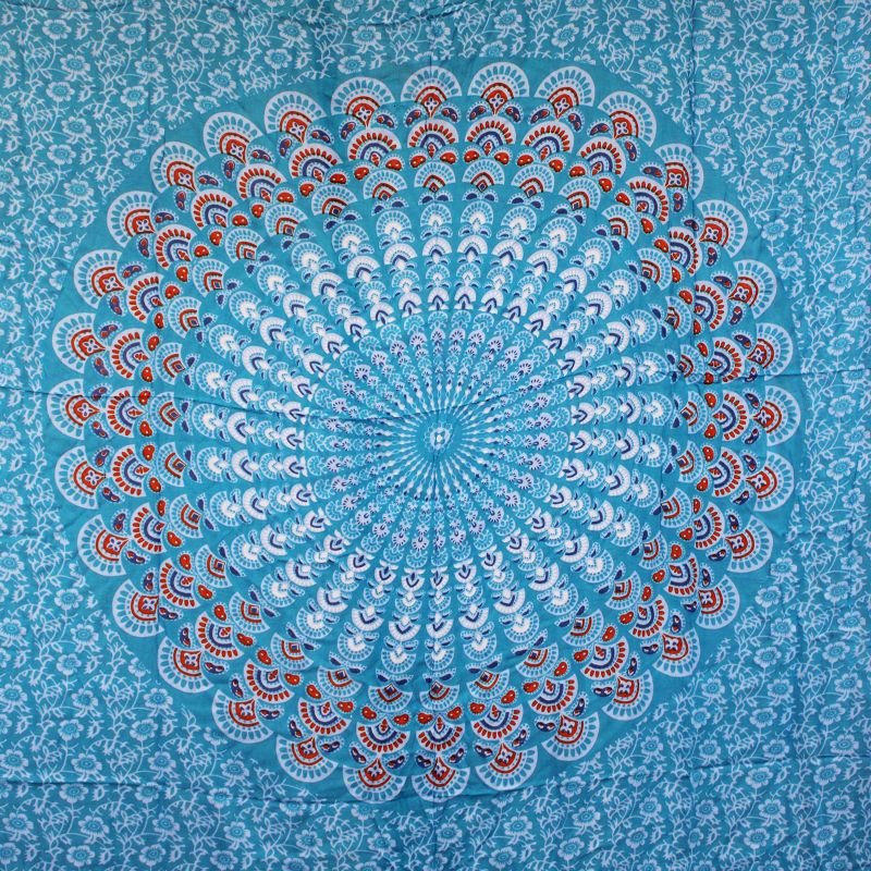 Sarong Mandala - Plava i Narančasta