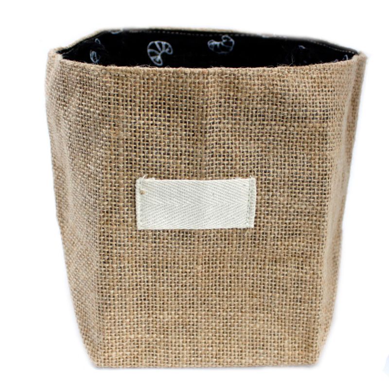 Košara od Jute - Velika - Crna
