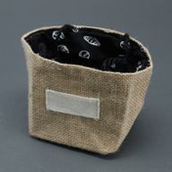 Košara od Jute - Srednja - Crna