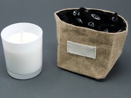 Košara od Jute - Srednja - Crna