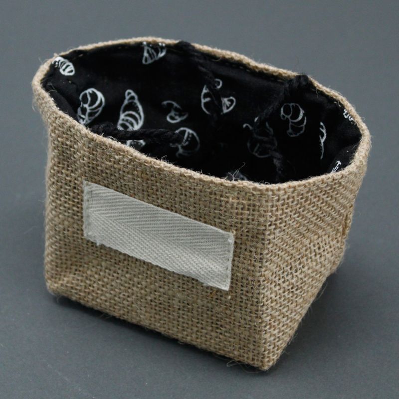 Košara od Jute - Mala - Crna
