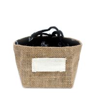 Košara od Jute - Mala - Crna