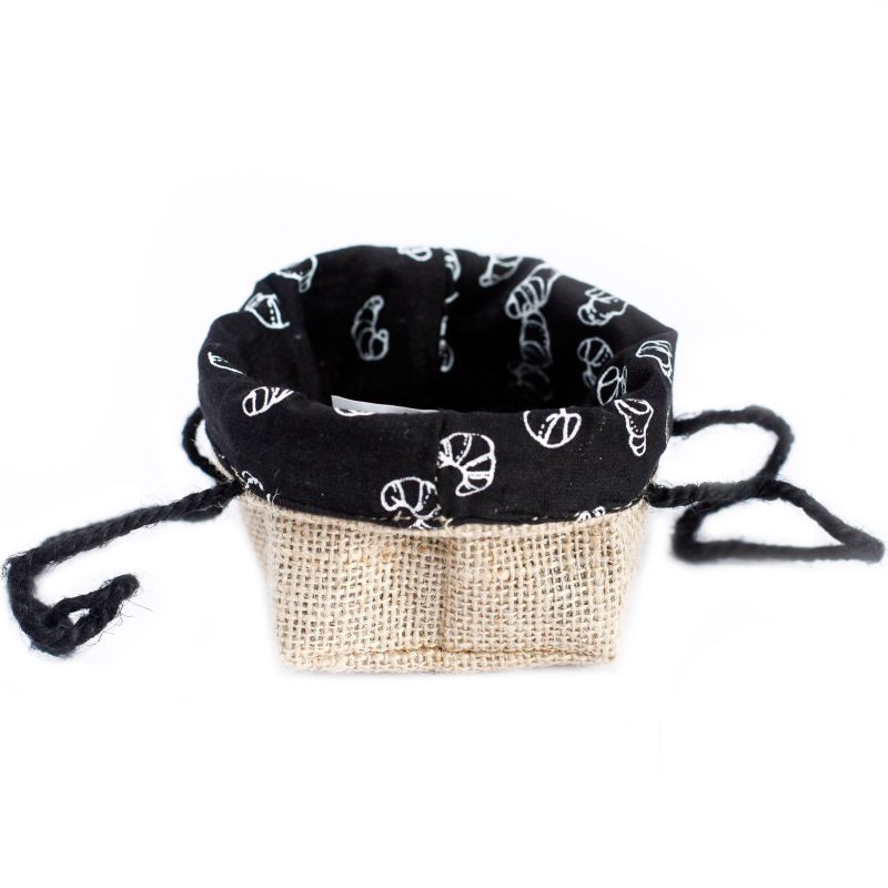 Košara od Jute - Mala - Crna