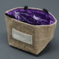 Košara od Jute - Mala - Ljubičasta