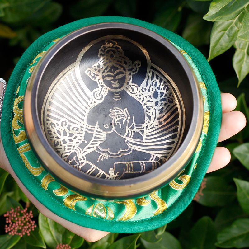 Zelena Tara Zvučna Zdjela Set 10cm (min 380gm)