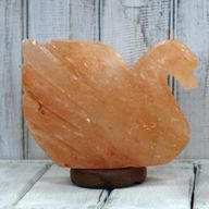 Crafted Salt Lamp - Swan 7x17x14