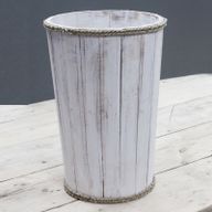 Velika Nautička Kantica - Vintage Bijela 45x32 cm