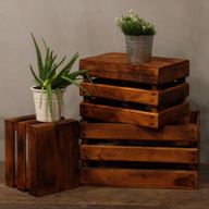 Set od 3 Kutije za Pohranu/Izlog - Smeđa