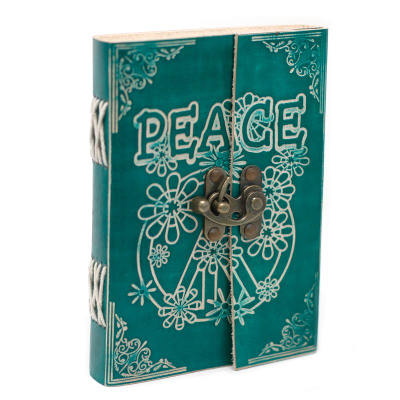Kožna Bilježnica (18x13cm) - "Peace"