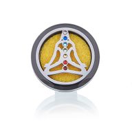 Aroma Difuzor za Auto - Pewter Yoga Chakra - 30mm