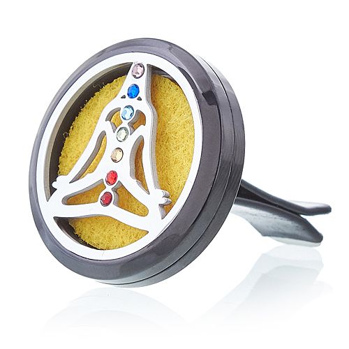 Aroma Difuzor za Auto - Pewter Yoga Chakra - 30mm