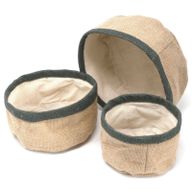 Set od 3 Košare od Prirodne Jute - Siva