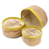 Set od 3 Košare od Prirodne Jute - Maslinasta