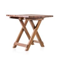 Četvrtasti Stolić od Recikliranog Drva - 50x50cm