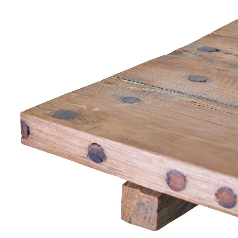 Četvrtasti Stolić od Recikliranog Drva - 50x50cm