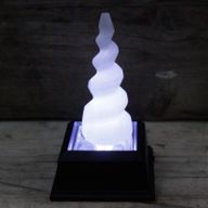 Spiralni Toranj od Selenita - Rog Jednoroga - 10 cm