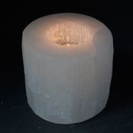 Svijećnjak od Selenita - Cilindar - 8 cm