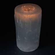 Svijećnjak od Selenita - Cilindar - 15 cm