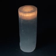 Svijećnjak od Selenita - Cilindar - 20 cm