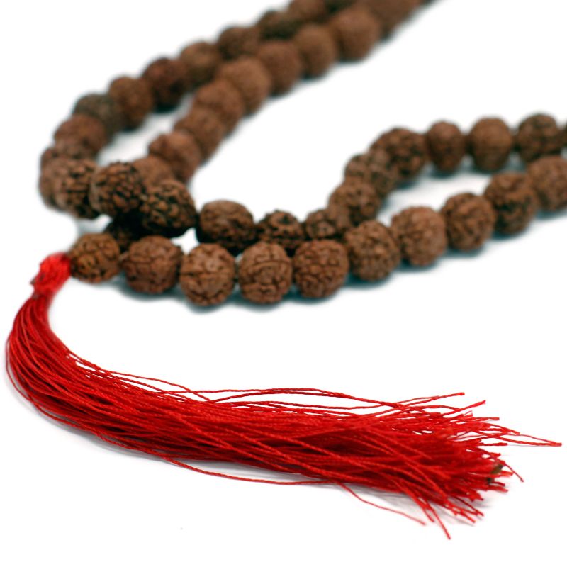 Rudraksha Mala Ogrlica - Smeđa
