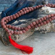Rudraksha Mala Ogrlica - Smeđa