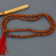 Rudraksha Mala Ogrlica - Smeđa