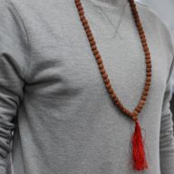 Rudraksha Mala Ogrlica - Smeđa