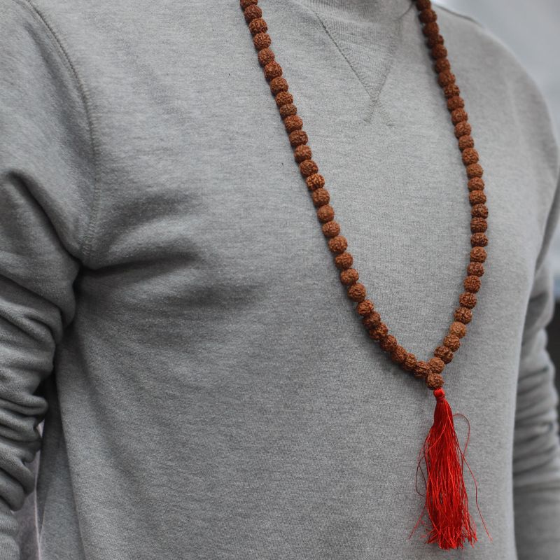 Rudraksha Mala Ogrlica - Smeđa