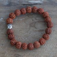 Rudraksha Buddha Mala Narukvica - Prirodna