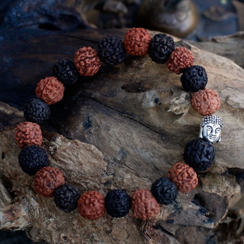 Rudraksha Buddha Mala Narukvica - Mix