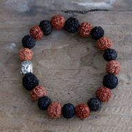 Rudraksha Buddha Mala Narukvica - Mix