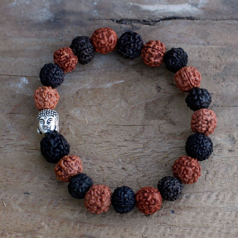 Rudraksha Buddha Mala Narukvica - Mix