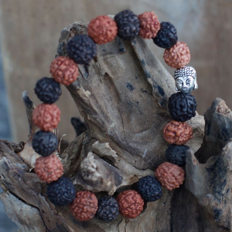 Rudraksha Buddha Mala Narukvica - Mix