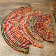 Okrugli Tepih od Jute i Recikliranog Pamuka - 150 cm