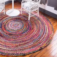 Okrugli Tepih od Jute i Recikliranog Pamuka - 150 cm