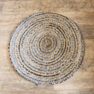Okrugli Tepih od Jute i Recikliranog Trapera - 90 cm