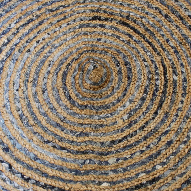 Okrugli Tepih od Jute i Recikliranog Trapera - 120 cm