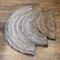Okrugli Tepih od Jute i Recikliranog Trapera - 120 cm
