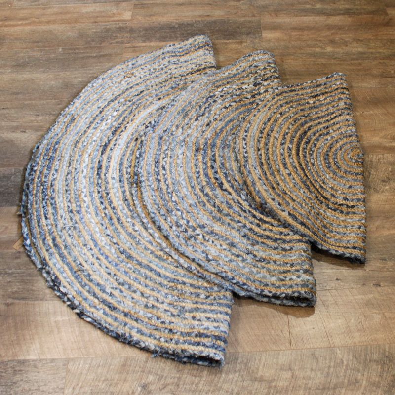 Okrugli Tepih od Jute i Recikliranog Trapera - 120 cm