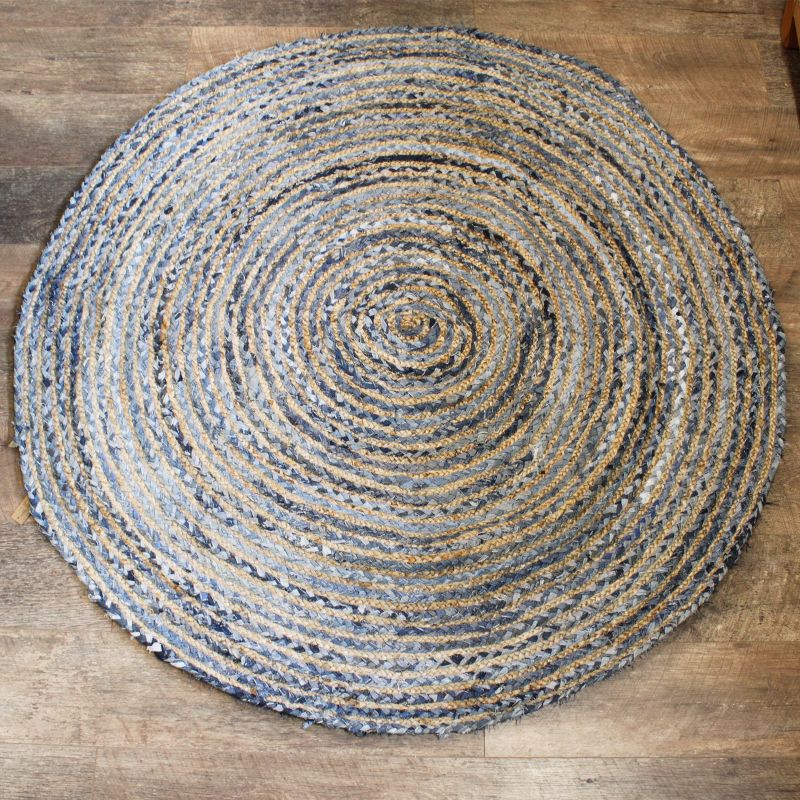 Okrugli Tepih od Jute i Recikliranog Trapera - 150 cm