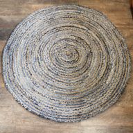 Okrugli Tepih od Jute i Recikliranog Trapera - 150 cm