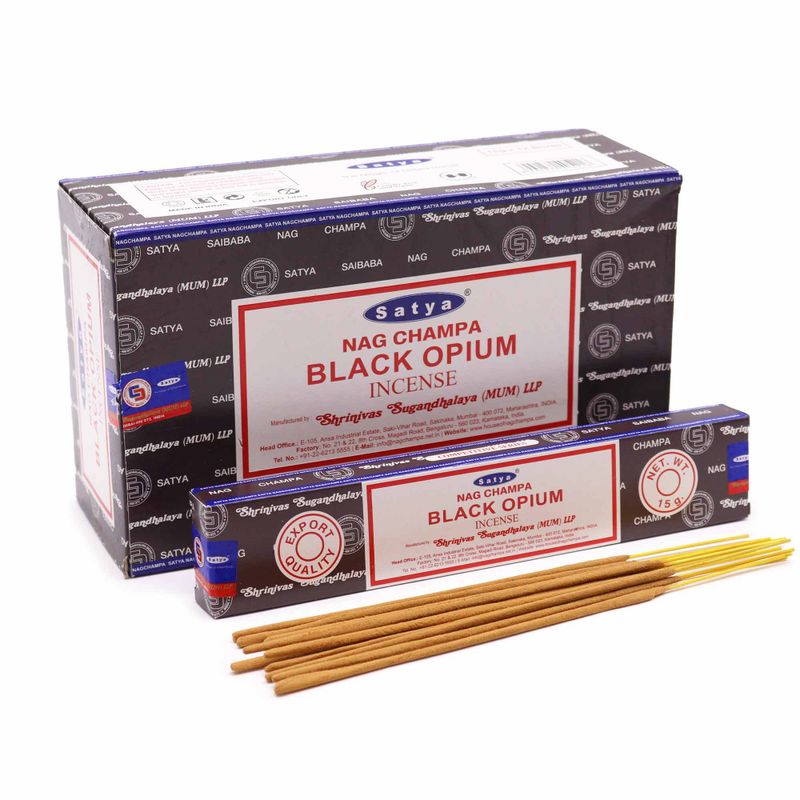Satya Mirisni Štapići 15g - Crni Opium